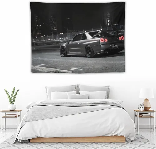 Miniatura 5 de QLAZO Super R34 - Tapiz de pared para colgar en la pared, decoración de pared para dormitorio, sala de estar, dormitorio, picnic, 30 x 40 pulgadas
