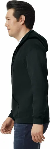 Miniatura 2 de Gildan Sudadera con capucha, de forro de vellón, con cremallera, estilo G18600, paquete múltiple