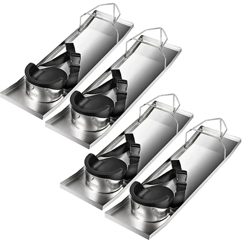 VEVOR Tableros para Rodillas de Concreto 28'' x 8'' Tableros de Rodillas Deslizantes, Tablero de Rodilleras de Acero Inoxidable Deslizadores de