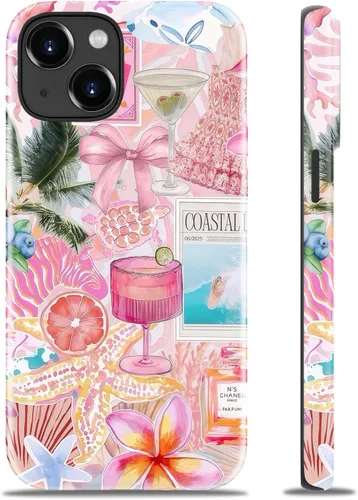 Miniatura 225 de Goodon para iPhone 17 Pro, Funda Estética de Gato Negro y Niña Naranja, Compatible con Magsafe, Funda Protectora Retro Única y Moderna de Silicona