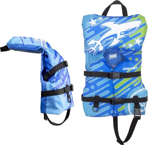 Miniatura 3 de Aqua Oceans 7 Life Jacket for Kids - US Coast Guard Approved Life Vest for Infant, Child & Youth Boys and Girls, Open-Side PFD for Boating, Swimming