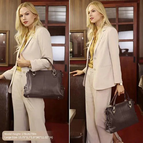 Miniatura 35 de Kattee Cartera bandolera estilo urbano de cuero para mujer
