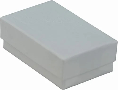 Miniatura 4 de JPB - Joyero de algodón con remolino blanco #21 (caja de 100) de 2.5 x 1.5 pulgadas