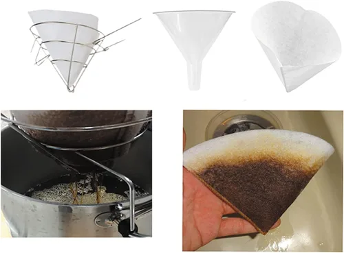 Miniatura 4 de 50 conos de filtro de 4.5" Filtros de aceite para freidora Filtro de aceite no tejido Cono de filtro de grasa Conos de filtro de aceite Mejor