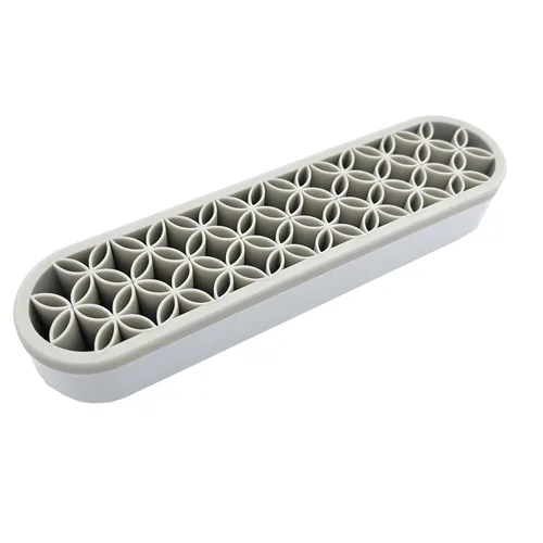 Miniatura 9 de TANG SONG 1 PC Organizador de brochas de maquillaje de silicona, caja de almacenamiento de cosméticos para escritorio (Negro)