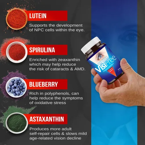 Miniatura 3 de Suplementos oculares para adultos – Las mejores cápsulas para la salud ocular – Incluye vitaminas y minerales para una visión clara saludable