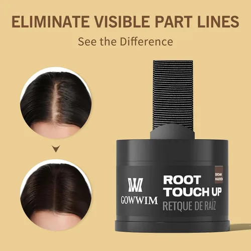 Miniatura 7 de Polvo para Teñir Raíces de Cabello Marrón - Cubre Instantáneamente el Cabello Gris con Sutil Sombra de Color para Cabello Fino 4g