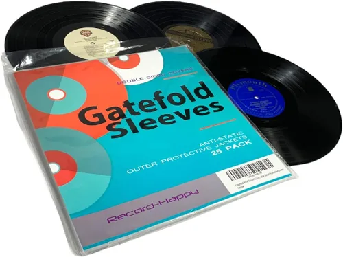 Miniatura 6 de Gatefold - Fundas exteriores para discos de vinilo, fundas protectoras de doble cara para álbumes de discos de vinilo de plástico transparente de 3