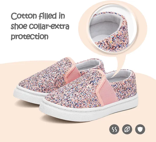 Miniatura 4 de K KomForme Zapatos de lona para correr y caminar para niños pequeños