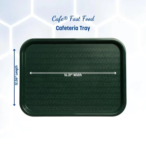 Miniatura 3 de Carlisle FoodService Products CT121608 Cafe Bandeja de plástico estándar para cafetería/comida rápida, certificado NSF, libre de BPA, 16 pulgadas