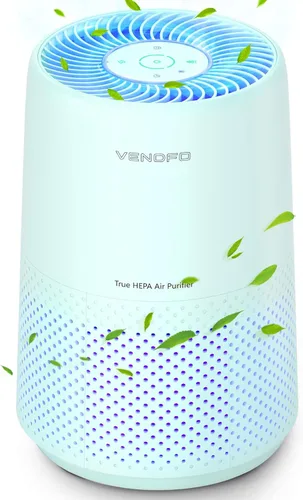 Purificadores de aire para dormitorio, purificadores de aire HEPA H13 - Cubre hasta 1074 pies cuadrados - Modo de sueño ultrasilencioso de 24 dB,