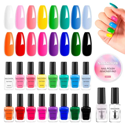 Miniatura 9 de Capa base y capa superior, esmalte de uñas regular transparente, rico en calcio VE secado rápido al aire fortalecimiento de uñas, sin gel, 2 piezas