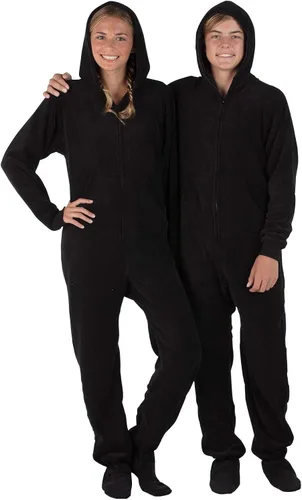 Miniatura 4 de Footed Pajamas - Enterizo con capucha a juego para la familia Suéteres de una pieza para niños, niñas, hombres, mujeres y mascotas, unisex, Candy