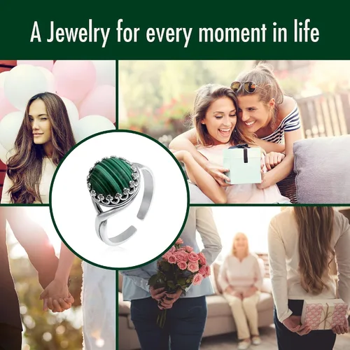 Miniatura 65 de 925 Sterling Silver Gemstone Rings for Women - Anniversary Rings for Women - Sterling Silver Rings for Women - Dainty Sterling Silver Rings