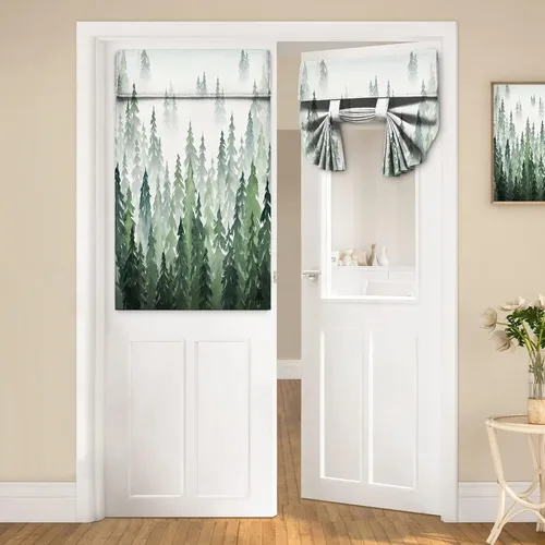 Miniatura 64 de Cortinas de puerta negras y rojas para ventanas de puerta, estampado de leopardo y cebra, cortinas de ventana para puerta de vidrio francesa