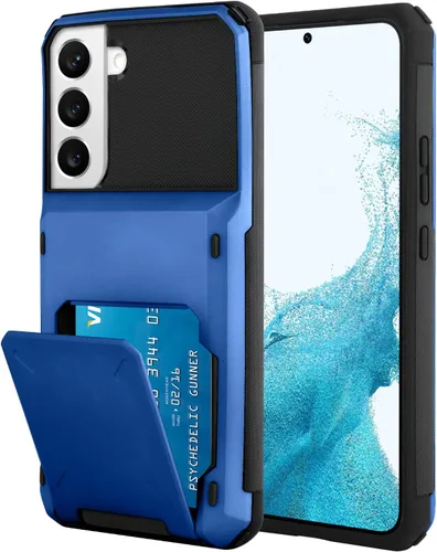 Miniatura 59 de Funda tipo cartera para Samsung Galaxy S22 Ultra con 4 ranuras para tarjetas de crédito a prueba de golpes, funda híbrida de protección reforzada