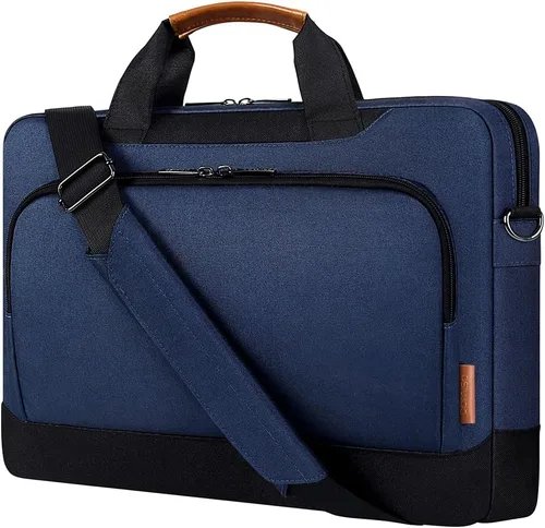 Miniatura 9 de DOMISO Bolsa para laptop de 17-17.3 pulgadas de gran capacidad con correa para el hombro para Dell XPS/HP Pavilion 17/Lenovo Chromebook 317, Verde