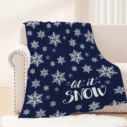 Miniatura 13 de Manta de Navidad para bebé, pequeña, roja, con copos de nieve de Navidad, manta de invierno y vacaciones, manta para arrullo de niños pequeños