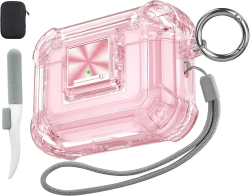 Miniatura 68 de Valkit Funda compatible con AirPods Pro, transparente con kit de limpieza, funda protectora de TPU suave para AirPods Pro Gen 2nd/1st 2023/2022/2019