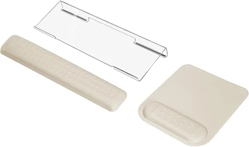 Miniatura 18 de MOSISO Soporte para Teclado de Computadora y Reposamuñecas para Teclado y Conjunto de Alfombrilla de Ratón, Conjunto de Reposamuñecas de Masaje