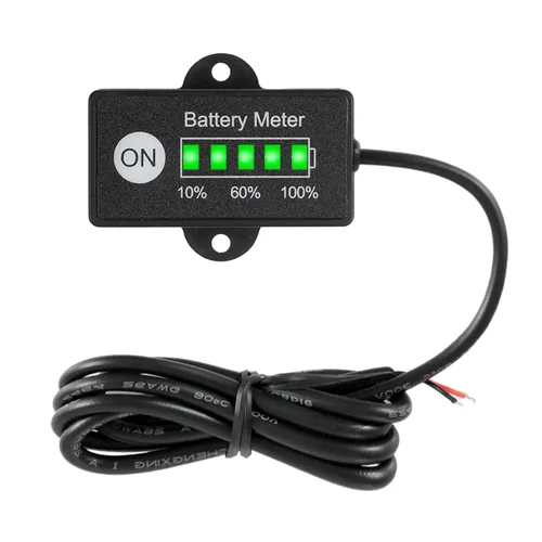 Medidor de nivel de batería de plomo ácido de 12 V y 24 V para carrito de golf, monitor de capacidad de batería LED para Club Car Star Carretilla