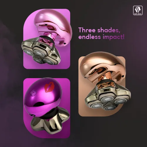 Miniatura 9 de Skull Shaver Butterfly Kiss PRO - Afeitadora eléctrica para mujeres para línea del bikini, piernas y cuerpo - Uso húmedo y seco - Hojas ergonómicas