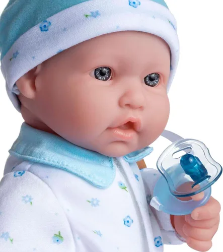 Miniatura 3 de JC Toys, La Baby, muñeca bebé de 16 pulgadas, cuerpo suave y lavable, color azul, con accesorios, para niños de 12 meses en adelante, diseñada por