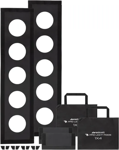 Miniatura 8 de Westcott Pro Light Mods (paquete de 2) – Accesorio de caja de luz rápida simulando luces de estadio, accesorio de iluminación de escenario