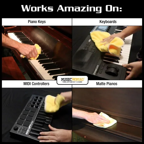 Miniatura 3 de MusicNomad MN131 Limpiador multiusos Key ONE para teclados, controladores de teclado MIDI, llaves, pianos digitales y pianos mate, 4 onzas