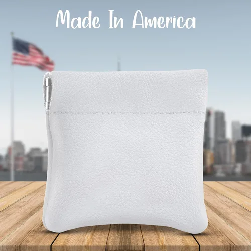 Miniatura 64 de Monedero clásico a presión, de cuero, para hombre de Nabobb, negro
