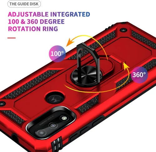 Miniatura 7 de Androgate Funda para Moto G Pure, Motorola Moto G Power 2022/Moto G Play 2023 con protector de pantalla HD, soporte de anillo de grado militar