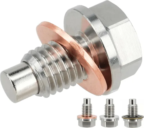 1 tapón magnético de drenaje de aceite de acero inoxidable M12x1.75, compatible con Ford GMC Buick Cadillac. Reemplaza 11519933, 11562588,