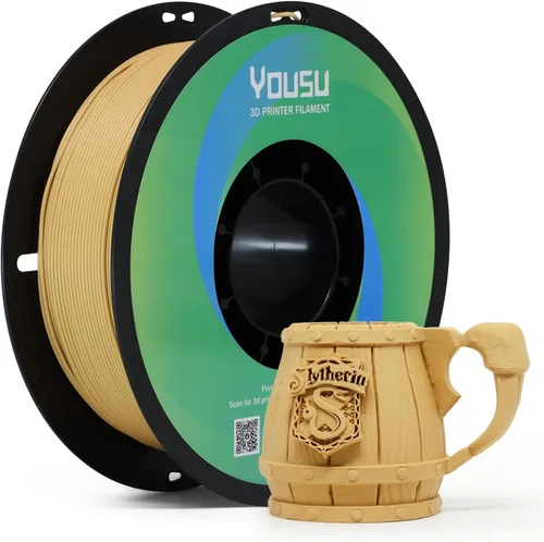 Miniatura 34 de Yousu filamento PVA de 1.75mm, filamento de soporte soluble en agua para impresora 3D, 0.5kg, PVA natural, se ablanda en temperatura de agua