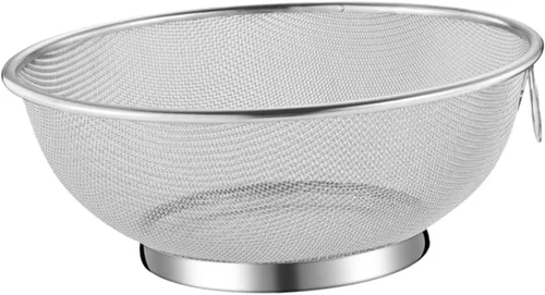 Miniatura 3 de Colador de malla fina de acero inoxidable de 7 pulgadas para filtro de freír cocina y colador de drenaje de alimentos para frutas, verduras y leches