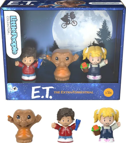 Little People Collector E.T. The Extra-Terrestrial Movie - Set de edición especial para adultos y fanáticos, 3 figuras en paquete de exhibición