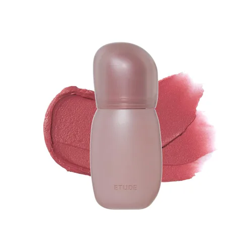 Miniatura 27 de Labial líquido pigmentado Etude, color #01 rosa análogo (4g), de larga duración, resistente al agua, con un ligero acabado mate, cobertura total