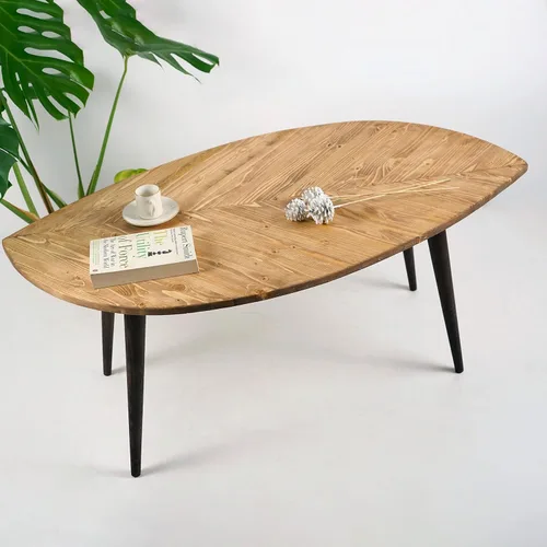 Miniatura 6 de Mesa central moderna Mesa de centro de abeto Mesa moderna Muebles de sala modernos Muebles de madera (M_Dark)