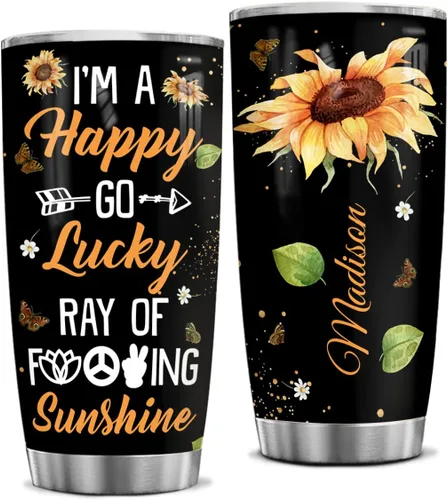 Miniatura 22 de winorax Regalos inspiradores personalizados con girasol, regalos cristianos victoriosos para mujeres, cumpleaños, Navidad, vasos de 20 onzas, vaso