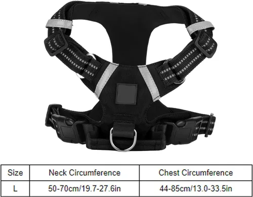 Miniatura 4 de Dog Body Harness, Adjustable Chest Strap, Reflective Waterproof Vest with Handle for Dogs - Escape Proof, No Pull Design, Safe Walking Control (S)