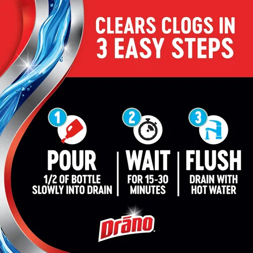 Miniatura 9 de Removedor de obstrucciones 00117-2PK Max(paquete de 2), 32 onzas, Drano , thomaswi, 1, 1