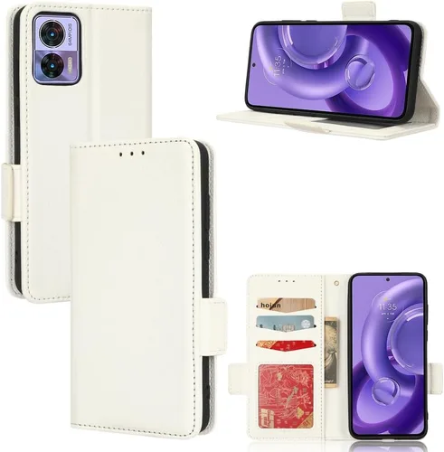 Miniatura 209 de Funda de piel sintética compatible con Motorola Moto E22 4G, funda de piel sintética compatible con Motorola Moto E22i 4G, color negro