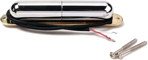 Alnicov Pastilla de tubo de lápiz labial de guitarra, pastilla de bobina única de estilo vintage para piezas de accesorios de guitarra ST, cromo