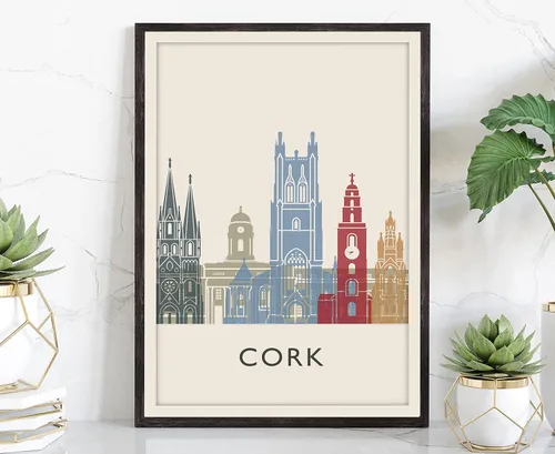 Miniatura 50 de Póster de ilustración de Lisboa, póster de horizonte de Lisboa Portugal, impresión de paisaje urbano y monumento, arte de pared para el hogar