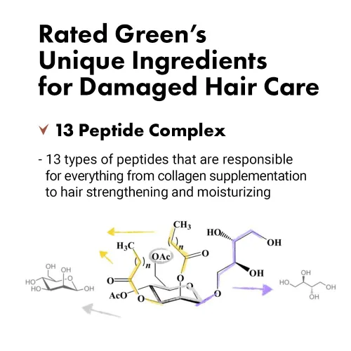 Miniatura 6 de RATED GREEN Real Argan Repairing Travel Size Shampoo Ingrediente orgánico prensado en frío y complejo de 13 péptidos Para cabello quebradizo