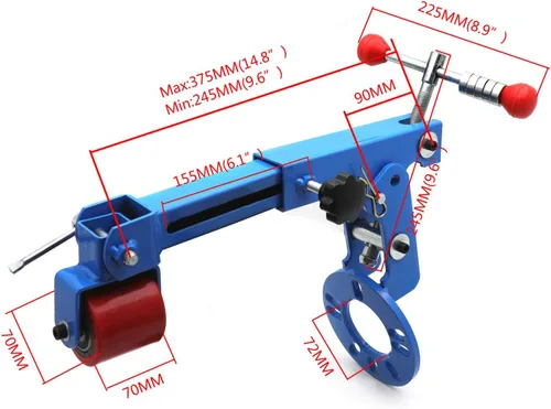 Miniatura 2 de Vehículo Durable Fender Roller Reformando Herramienta de extensión Rueda Arco Rodillo Acampanamiento Antiguo [P/N: ET-CAR-TIRE006-AZUL]