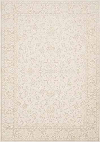 Miniatura 4 de SAFAVIEH Noble Collection - Alfombra de pasillo, 2 pies 2 pulgadas x 6 pies, marrón y crema, diseño de viscosa envejecida, ideal para zonas de alto