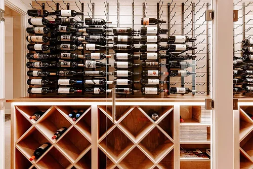 Miniatura 3 de Estante de vino flotante fácil de instalar Estante de vino vertical de montaje en pared Estante de vino comercial montado en la pared Estante