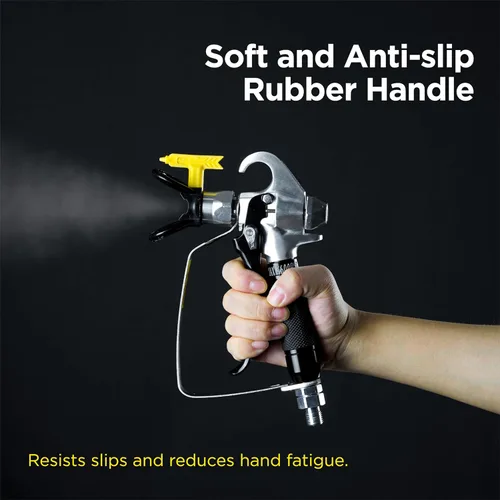 Miniatura 4 de InoKraft Pistola de pintura sin aire de alta presión 3600 PSI con punta de boquilla reversible 515 para pintura exterior/imprimación, con junta
