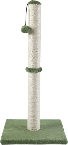 Miniatura 17 de Dimaka - Rascador de gato de 29 pulgadas de alto, con cuerda de sisal y cubierto con suave felpa suave Gris