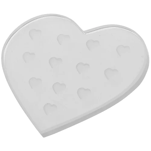 Miniatura 10 de Beaupretty - Almohadilla de injerto de pestañas en forma de corazón, 2.55 x 2.16 pulgadas, para extensiones de pestañas, paleta de pegamento